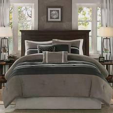 Madison Park Palmer Bedspread Grey, Black (264.16x233.68cm)