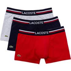 Rot Unterhosen Lacoste Iconic Stretch Trunk Boxer Shorts 3-pack