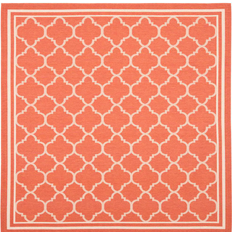 Carpets & Rugs Safavieh Courtyard Luna Orange, Beige 48x48"