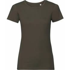 Russell Womens/Ladies Organic Short-Sleeved T-Shirt (Natural)