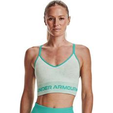 Turquoise - Women Bras Under Armour Women's Seamless Low Long Sports Bra