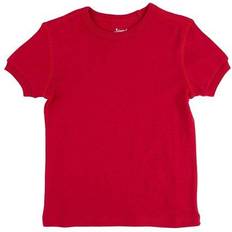 Leveret Kid's Short Sleeve Cotton T-shirt - Red (28988443426890)