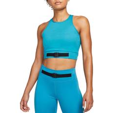 Nike Buckle Crop Tank Top - Blue