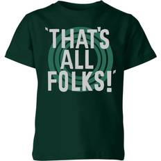 Looney Tunes That's All Folks Kids' T-Shirt Forest 11-12 Forest