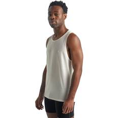 Lana - Uomo Canottiere Icebreaker Uomo Tank Top Anatomica - Bianco