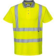 Yellow Polo Shirts Portwest Hi-Vis S/S Polo Shirt,XXL