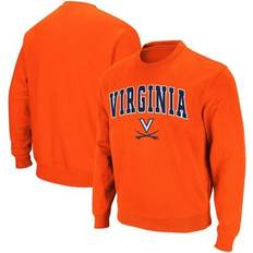 Colosseum Virginia Cavaliers Team Arch Logo Tackle Twill Pullover Sweat T-Shirt Sr