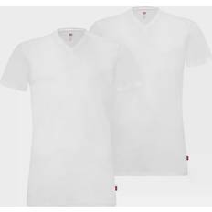 Levis t shirt herr Levi's Base V-Neck T-shirt 2-pack M - White