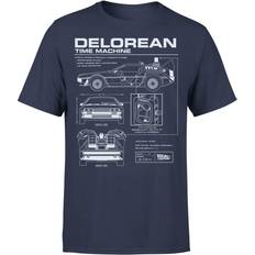 Original Hero Back To The Future DeLorean Schematic T-Shirt