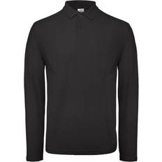 Ropa B&C ID.001 Mens Long Sleeve Polo (Snow)