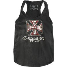 Motorradaufkleber West Coast Choppers West Coast Choppers Motorcycle Co. Ladies Tank Top, black, for Women