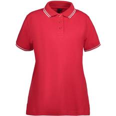 Skjortekrave T-shirts ID Women's Stretch Polo T-shirt - Red