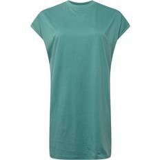 Kleding Urban Classics Organic Cotton Cut On Dress - Green