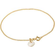 ENAMEL Copenhagen Ball Chain Bracelet - Gold/White