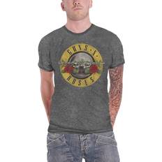 Guns N' Roses T-shirts Guns N' Roses Guns N' Roses Unisex Burn Out T-Shirt: Classic Logo (Large)