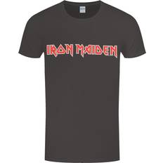 Iron Maiden Distressed Logo T-shirt - Black