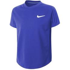 Nike Court Dri-FIT Victory Short-Sleeve Tennis Top Big Kids - Concord/Black/White