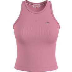 Tommy Hilfiger Jeans Rib Sleeveless T-shirt - Fresh Pink