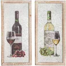 Wine Bottles Wall Decor 16x32" 2