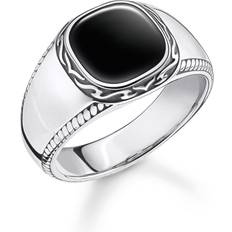 Onyx Schmuck Thomas Sabo Ring - Silber/Schwarz