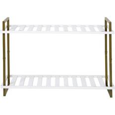 Gray Hallway Furniture & Accessories Honey Can Do 2-Tier Tubular Shoe Rack 11x20"