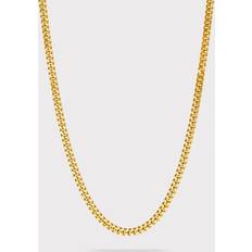 IX Studios Curb Halsband 22 kt - Guldpläterad Silver/Gold