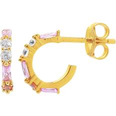 Hultquist Lilibet Earrings - Gold/Purple/Transparent