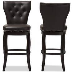 Baxton Studio Leonice Bar Stool 45.2" 2pcs