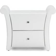 Leathers Bedside Tables Baxton Studio Victoria Bedside Table 29x40.2"