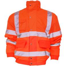 Yoko Mens Hi-Vis Bomber Jacket (6XL) (Hi Vis Orange)