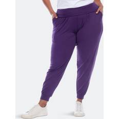 Purple Pants White Mark Plus Harem Pants