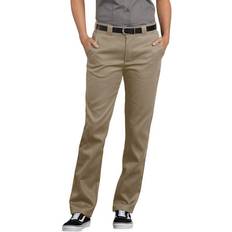 Beige - Women Pants Dickies Women's Flex Slim Fit Work Trousers