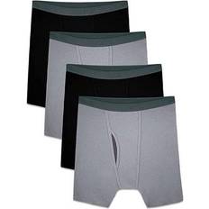 Fruit of the Loom Mens 4pk. Boxer Briefs Black/Grey