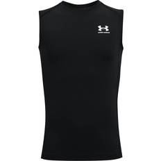 Polyester Superundertøy Under Armour Boy's HeatGear Sleeveless - Black/White (1368511-001)