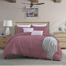 Swift Home Moselle Ruched Waffle Duvet Cover Pink (264.16x233.68cm)