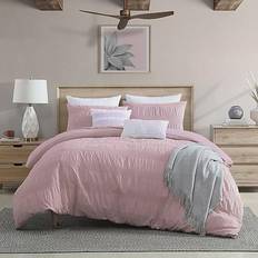 Swift Home Moselle Ruched Waffle Duvet Cover Pink (264.16x233.68cm)