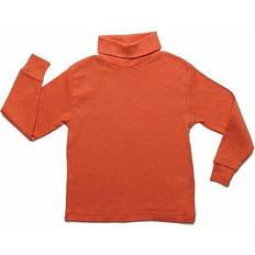 Boys Turtlenecks Children's Clothing Leveret Cotton Boho Turtleneck Shirts - Rust Orange (32453066588234)