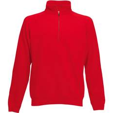 Fruit of the Loom Herren-Sweatshirt mit Reißverschluss - Schwarz