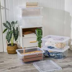 17L Clear Crystal Box and Lid 5 Pack wilko