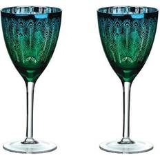 Silver Wine Glasses Artland Peacock Set of 2 Wine Wine Glass 2pcs