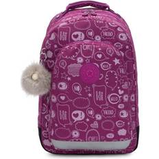 Kipling Rygsække Kipling Back To School Class Room Rygsæk - Grå/Lys Pink/Sort