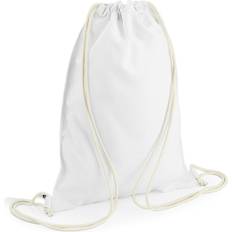 BagBase Sublimación Gymsac Bolsa con Cordón (5 Litros) (Pack de 2) Blanco