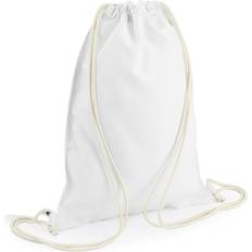 BagBase Sublimation Gymsac Drawstring Bag - White