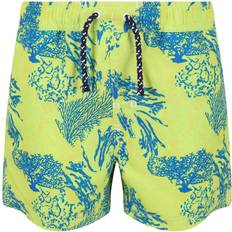 Multicolour Swim Shorts Regatta Boys Skander II Coral Swim Shorts (Bright Kiwi) 11-12Y