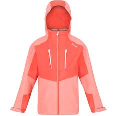 Multikleur Jassen Regatta Childrens/Kids Highton III Waterproof Jacket (11-12 Years) (Fusion Coral/Neon Peach)