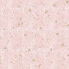 Fine Decor Starlight Stars Pink Wallpaper M1492