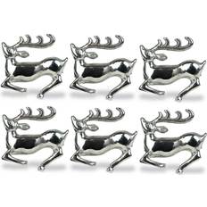 Design Imports Silver Stag Napkin Ring 6pcs