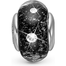 Christina London Topaz Globe Charms - Silver/Black/Transparent