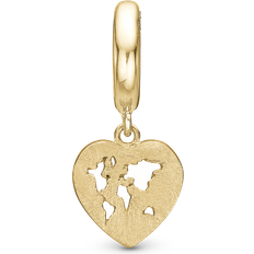 Christina the world vedhæng forgyldt Christina Christina Charms World Heart