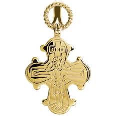 Lund Copenhagen Daymark Cross Pendant - Gold